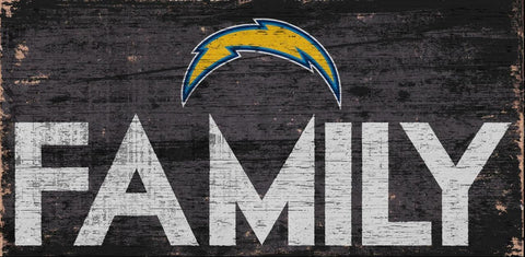 ~Los Angeles Chargers Sign Wood 12x6 Family Design - Special Order~ backorder