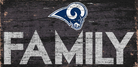 ~Los Angeles Rams Sign Wood 12x6 Family Design - Special Order~ backorder