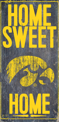 ~Iowa Hawkeyes Wood Sign - Home Sweet Home 6x12 - Special Order~ backorder