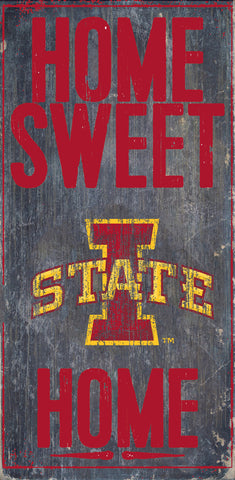 ~Iowa State Cyclones Wood Sign - Home Sweet Home 6x12 - Special Order~ backorder