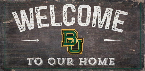 ~Baylor Bears Sign Wood 6x12 Welcome To Our Home Design - Special Order~ backorder