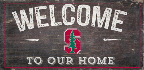 ~Stanford Cardinal Sign Wood 6x12 Welcome To Our Home Design - Special Order~ backorder