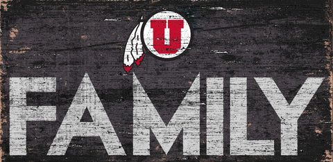 ~Utah Utes Sign Wood 12x6 Family Design - Special Order~ backorder