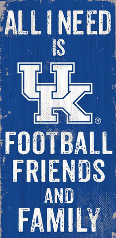 ~Kentucky Wildcats Sign Wood 6x12 Football Friends and Family Design Color - Special Order~ backorder