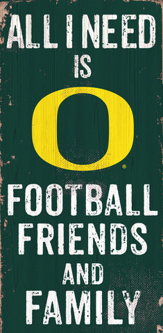 ~Oregon Ducks Sign Wood 6x12 Football Friends and Family Design Color - Special Order~ backorder