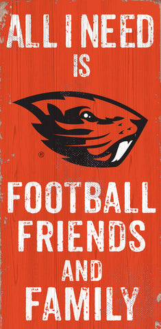 ~Oregon State Beavers Sign Wood 6x12 Football Friends and Family Design Color - Special Order~ backorder