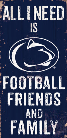 ~Penn State Nittany Lions Sign Wood 6x12 Football Friends and Family Design Color - Special Order~ backorder