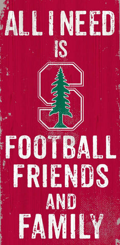 ~Stanford Cardinal Sign Wood 6x12 Football Friends and Family Design Color - Special Order~ backorder