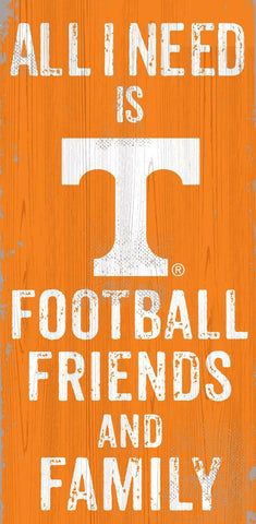 ~Tennessee Volunteers Sign Wood 6x12 Football Friends and Family Design Color - Special Order~ backorder