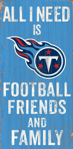 ~Tennessee Titans Sign Wood 6x12 Football Friends and Family Design Color - Special Order~ backorder