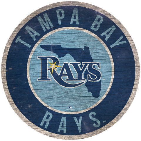 ~Tampa Bay Rays Sign Wood 12" Round State Design Special Order~ backorder