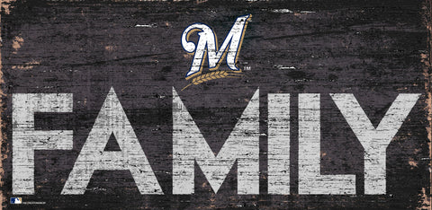 ~Milwaukee Brewers Sign Wood 12x6 Family Design - Special Order~ backorder