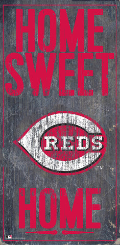 ~Cincinnati Reds Sign Wood 6x12 Home Sweet Home Design Special Order~ backorder