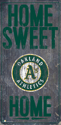 ~Oakland Athletics Sign Wood 6x12 Home Sweet Home Design Special Order~ backorder