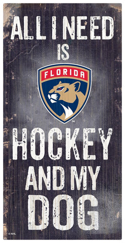 ~Florida Panthers Sign Wood 6x12 Hockey and Dog Design Special Order~ backorder