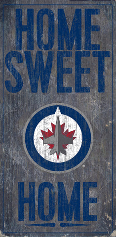 ~Winnipeg Jets Sign Wood 6x12 Home Sweet Home Design Special Order~ backorder