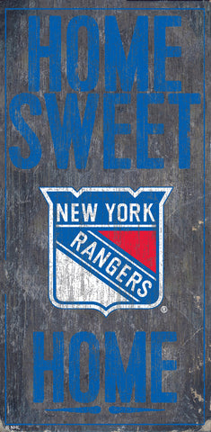 New York Rangers Sign Wood 6x12 Home Sweet Home Design