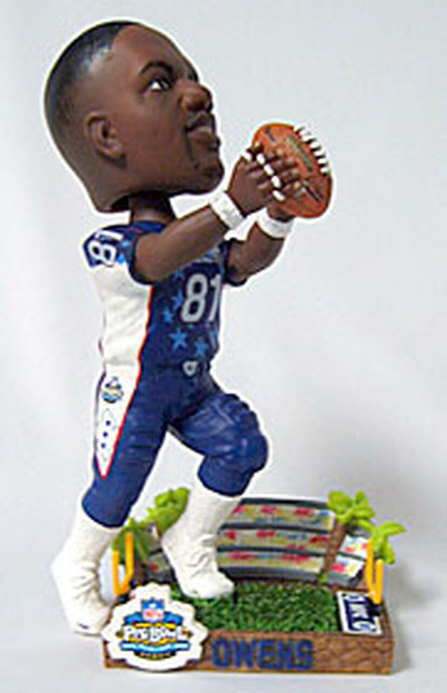 Figura cabezona de colección Forever de Terrell Owens, de los San Francisco 49ers, que participó en el Pro Bowl 2003