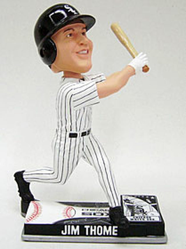 Muñeco cabezón coleccionable Forever de Jim Thome de los Chicago White Sox en el campo