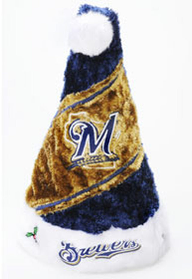 Milwaukee Brewers Santa Hat - Color Block Himo