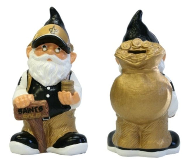 New Orleans Saints Garden Gnome - Coin Bank