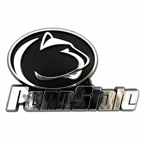 Penn State Nittany Lions Auto Emblem Silver Chrome