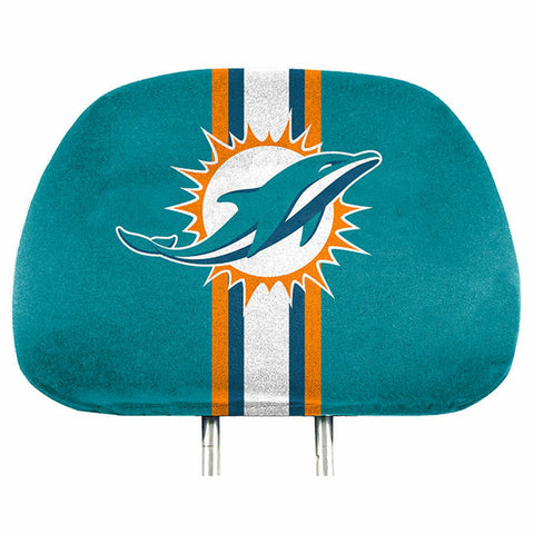 ~Miami Dolphins Headrest Covers Full Printed Style - Special Order~ backorder