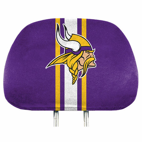 ~Minnesota Vikings Headrest Covers Full Printed Style - Special Order~ backorder