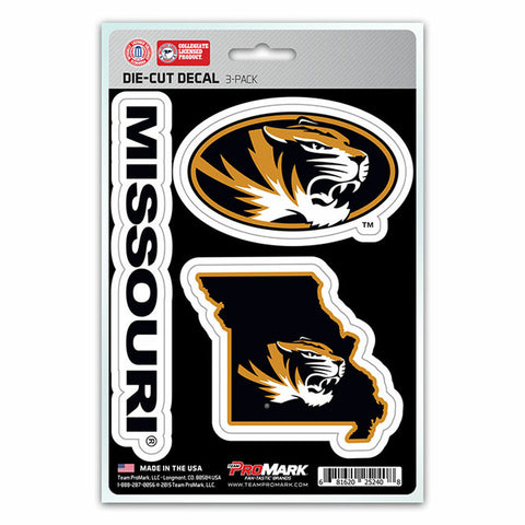 ~Missouri Tigers Decal Die Cut Team 3 Pack - Special Order~ backorder