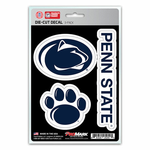 ~Penn State Nittany Lions Decal Die Cut Team 3 Pack~ backorder