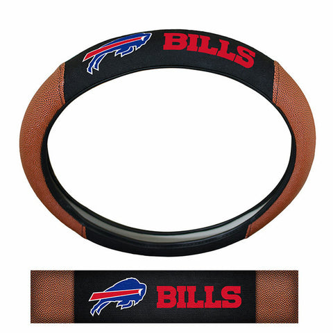 ~Buffalo Bills Steering Wheel Cover Premium Pigskin Style~ backorder