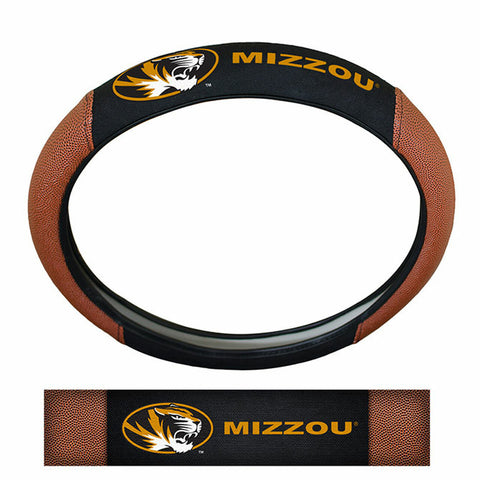 ~Missouri Tigers Steering Wheel Cover - Premium Pigskin - Special Order~ backorder