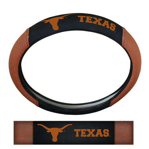 ~Texas Longhorns Steering Wheel Cover - Premium Pigskin - Special Order~ backorder
