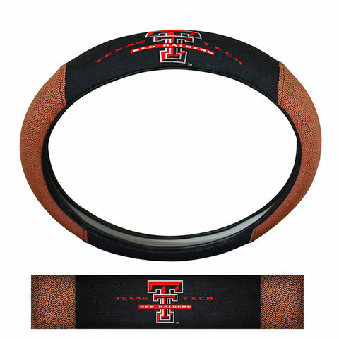 ~Texas Tech Red Raiders Steering Wheel Cover - Premium Pigskin - Special Order~ backorder
