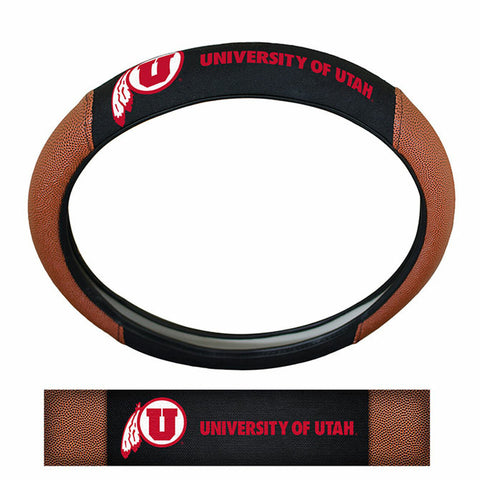 ~Utah Utes Steering Wheel Cover - Premium Pigskin - Special Order~ backorder