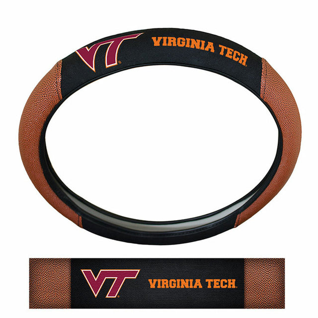 Virginia Tech Hokies Steering Wheel Cover - Premium Pigskin