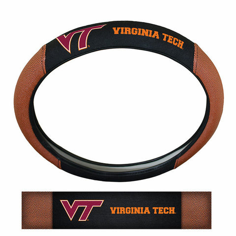 ~Virginia Tech Hokies Steering Wheel Cover - Premium Pigskin - Special Order~ backorder