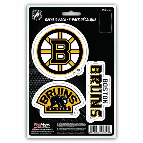 Boston Bruins Decal Die Cut Team 3 Pack