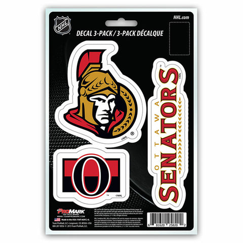 ~Ottawa Senators Decal Die Cut Team 3 Pack - Special Order~ backorder