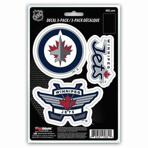 ~Winnipeg Jets Decal Die Cut Team 3 Pack - Special Order~ backorder
