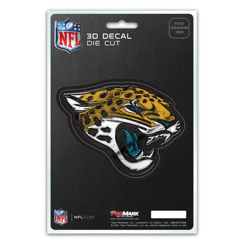 ~Jacksonville Jaguars Decal 5x8 Die Cut 3D Logo Design~ backorder