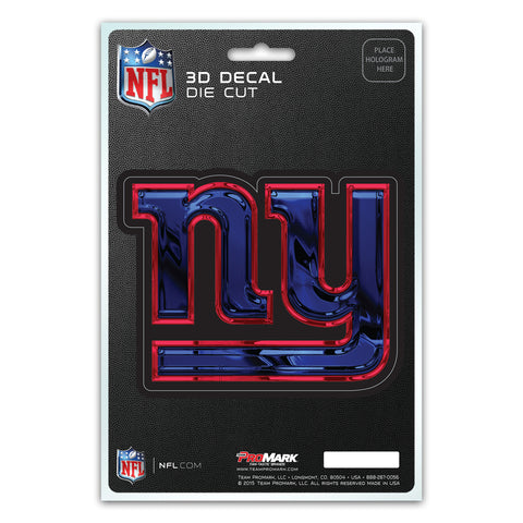 ~New York Giants Decal 5x8 Die Cut 3D Logo Design~ backorder