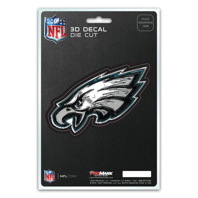 Calcomanía de los Philadelphia Eagles de 5 x 8 pulgadas, diseño de logotipo troquelado en 3D