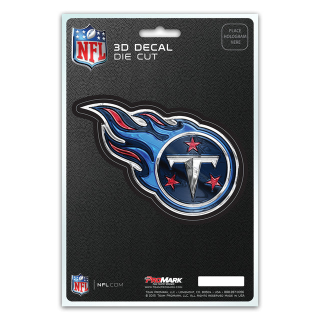 Calcomanía de Tennessee Titans de 5 x 8 con diseño de logotipo troquelado en 3D