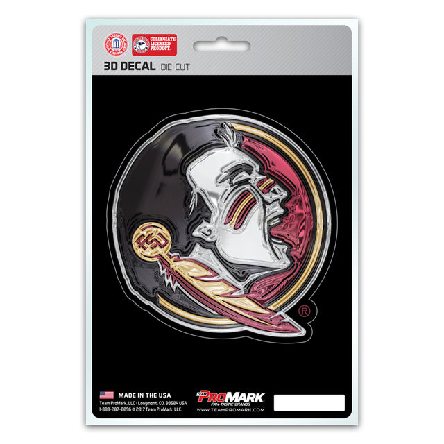 Florida State Seminoles Decal 5x8 Die Cut 3D Logo Design