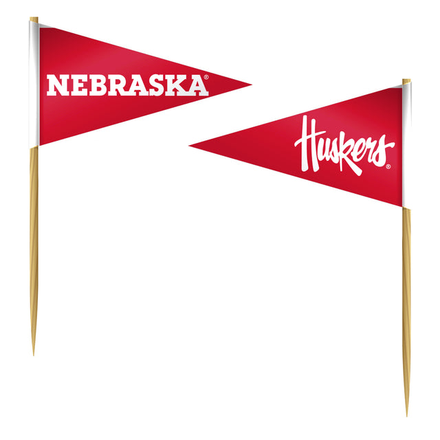 Nebraska Cornhuskers Toothpicks 36 Piece Pennant Style FanPicks