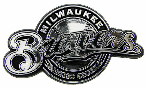 ~Milwaukee Brewers Auto Emblem - Silver - Special Order~ backorder