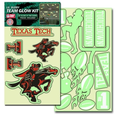 Texas Tech Red Raiders Decal Lil Buddy Glow in the Dark Kit CO