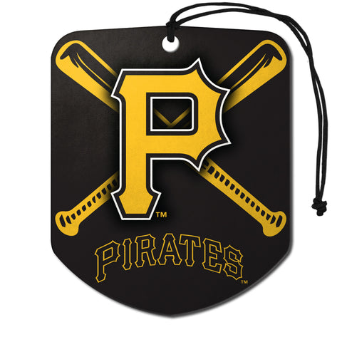 ~Pittsburgh Pirates Air Freshener Shield Design 2 Pack - Special Order~ backorder