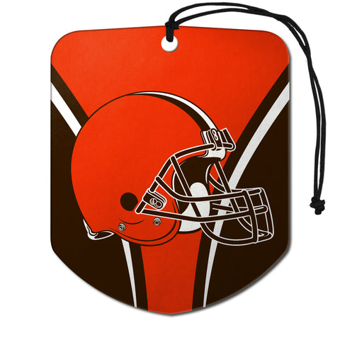 Cleveland Browns Air Freshener Shield Design 2 Pack